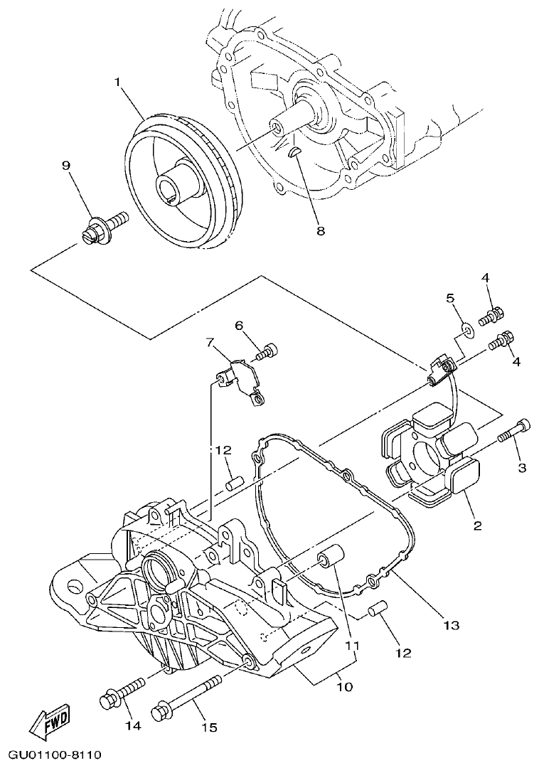Yamaha XLT800(2003) GENERATOR parts diagram